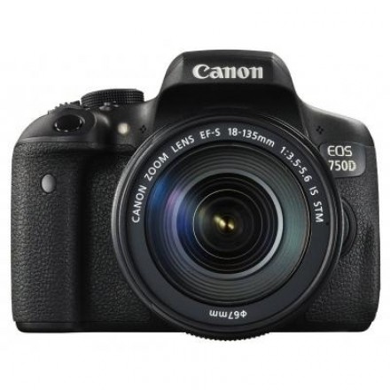 Цифр. фотокамера зеркальная Canon EOS 750D + объектив 18-135 IS STM Цифр. фотокамера зеркальная Canon EOS 750D + объектив 18-135 IS STM